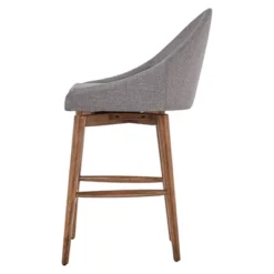 Set Of 2 24" Conrad Walnut Danish Modern Swivel Counter Chair - Inspire Q -Baxton Studio Store GUEST e653c7a9 70e8 4865 8284 7ff1b958f3d3