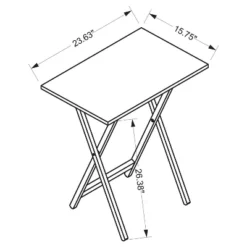 Penelope Tray Table - Powell -Baxton Studio Store GUEST e6e63baf 5ada 42ae b776 e24dee1e8e94