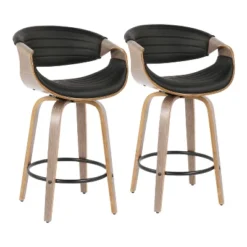 Set Of 2 Symphony Upholstered Counter Height Barstools - Lumisource 24 Set Of 2 Symphony Upholstered Counter Height Barstools - Lumisource -Baxton Studio Store GUEST e6f76df8 db33 4095 adec 2da5a75a2931