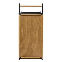 Jengarn Rolling Bar Cart Natural/Black - Aiden Lane -Baxton Studio Store GUEST e718c5f5 95c6 40d0 9649 f5469db4793d