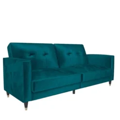 Eliza Pin Tufted Futon - Room & Joy -Baxton Studio Store GUEST e76c7a99 d347 4be8 8eab cacb46519732