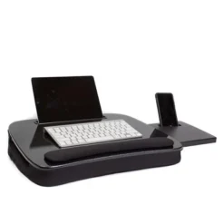 Sofia + Sam Multi Tasking Memory Foam Lap Desk (Black Top) - Supports Laptops Up To 15 Inches -Baxton Studio Store GUEST e786f6d3 0fcf 4e96 bead 220a2d5e8846