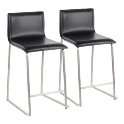 Set Of 2 26" Mara Contemporary Counter Height Barstools - LumiSource -Baxton Studio Store GUEST e79a1c4a 9cfe 4ee5 8082 abaab00954f2