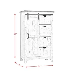 Darby Wardrobe Chest White - Picket House Furnishings -Baxton Studio Store GUEST e7c01b76 bb38 4633 b630 6db3232be6f8