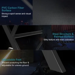 Costway X-Shaped Gaming Desk & Racing Style Massage Chair Set Home Office Black+White/Blue/Grey/Red -Baxton Studio Store GUEST e836d993 6fe1 4444 8f2c 893ac29963c8