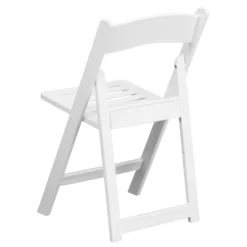 Emma And Oliver 4 Pack 1000 Lb. Capacity White Resin Folding Chair With Slatted Seat -Baxton Studio Store GUEST e8c42303 1515 4c77 8631 18f35fd17df7
