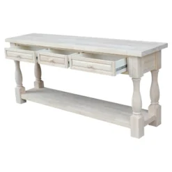 Tuscan Console Table - Unfinished - International Concepts -Baxton Studio Store GUEST e9262fe7 8664 4cde 9c9c ed9ac5b90639