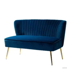Velvet Nicolas Loveseat Sofa | Karat Home -Baxton Studio Store GUEST e9496a22 43bf 47e3 a544 8ecb30af0983