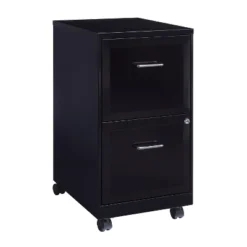 Space Solutions 18" Deep 2 Drawer Mobile Letter Width Vertical File Cabinet -Baxton Studio Store GUEST e9b46f70 b8e2 4081 a43f c6a5c9b348db