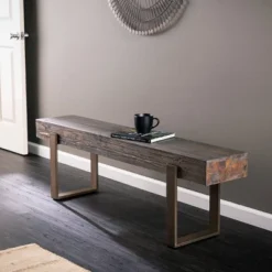 Dartem Rustic Industrial Bench Brown - Aiden Lane -Baxton Studio Store GUEST ea0261ee 02c0 43e5 8c16 d359cb4b5024