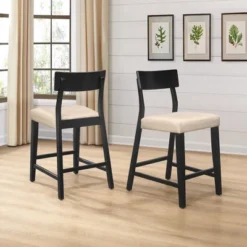 Set Of 2 Knolle Park Counter Height Barstools Black - Hillsdale Furniture -Baxton Studio Store GUEST ea3680e8 53cc 4eef 8896 404c141012c3