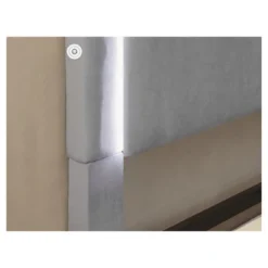 Shanelle Modern Fabric Platform Bed With Led Trim - MiBasics -Baxton Studio Store GUEST eaa8d8de 6290 47ca 9464 c87482d8539b