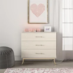 Little Seeds Monarch Hill Clementine 3 Drawer Dresser, White