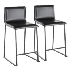 Set Of 2 26" Mara Contemporary Counter Height Barstools - LumiSource -Baxton Studio Store GUEST ec62fa1d 3bd0 48b1 bdb0 e6652965f950