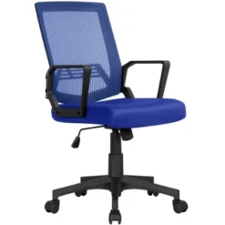 Yaheetech Adjustable Mid-Back Office Chair Computer Chair With Wheels -Baxton Studio Store GUEST eccb47b9 2acb 44c5 bb29 6a31202a71cc