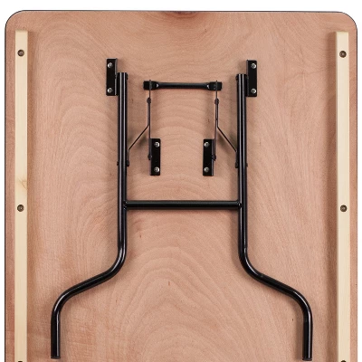 Flash Furniture 6-Foot Rectangular Wood Folding Banquet Table With Clear Coated Finished Top 1 Flash Furniture 6-Foot Rectangular Wood Folding Banquet Table With Clear Coated Finished Top