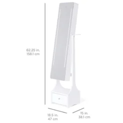 Best Choice Products Full Length LED Mirrored Jewelry Storage Organizer Cabinet W/ Interior & Exterior Lights -Baxton Studio Store GUEST ed52fe78 d37b 449a 96a1 5709671c3fe3