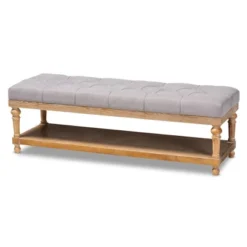 Linda Linen Fabric Upholstered Washed Wood Storage Bench - Baxton Studio -Baxton Studio Store GUEST eea10dfc c3fc 4f63 8c66 ea53fecb69d8
