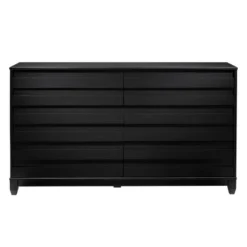Ilya Solid Wood Modern Panel Front 6 Drawer Dresser - Saracina Home -Baxton Studio Store GUEST ef41feaf 4e19 4fb5 8811 632636980ad5