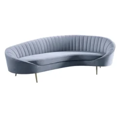 103" Ballard Sofa Light Gray Velvet - Acme Furniture -Baxton Studio Store GUEST f0191219 7e77 415d 9402 5cbabc9c197a