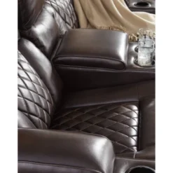 Warnerton Power Recliner Loveseat With Console And Adjustable Headrest Chocolate - Signature Design By Ashley -Baxton Studio Store GUEST f11275fb 223f 470a b4d1 407f3b6fc54f
