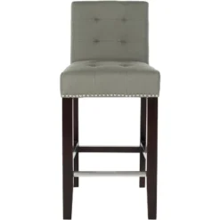 Thompson 23.9" Counter Stool W/ Silver Nail Heads - Safavieh -Baxton Studio Store GUEST f14fcbab 4fc6 431c 988d 9d02c4985ba5