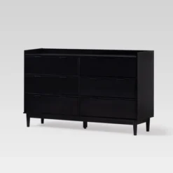 Mid-Century Modern Solid Wood 6 Drawer Double Dresser - Saracina Home -Baxton Studio Store GUEST f28737c7 21cc 4ac1 a20c e0fb2c873759