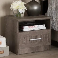 Gallia Modern And Contemporary Oak Finished 1 Drawer Nightstand Brown - Baxton Studio 13 Gallia Modern And Contemporary Oak Finished 1 Drawer Nightstand Brown - Baxton Studio -Baxton Studio Store GUEST f2afd751 92a3 4d5f b25b 6917e77a682d