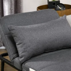 HOMCOM Ottoman Sofa Bed, 4-in-1 Multi-Function Folding Sleeper Chair Bed With Adjustable Backrest, Pillow, Side Pocket -Baxton Studio Store GUEST f2b5de19 91df 4357 aa4b 8e620ef00206