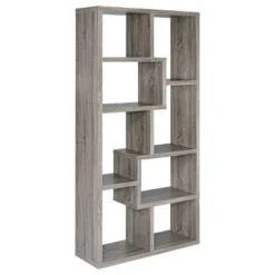 70.75" Theo 8 Shelf Bookcase - Coaster 27 70.75" Theo 8 Shelf Bookcase - Coaster -Baxton Studio Store GUEST f2ba383b 5635 4f00 b85c 0e0e554bd5a1