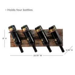 Twine Rustic Country Wood And Metal Wine Rack, Set Of 1, Wall Mounted Wine Rack, Wine Storage, Wood And Wrought Iron -Baxton Studio Store GUEST f2ec6520 7d85 4fc6 a8f5 eb9477d04e7c