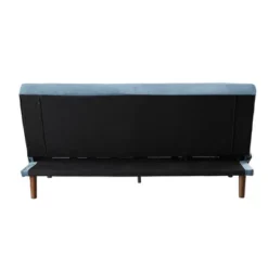 76" Yolandi Futon Teal Velvet/Dark Walnut Finish - Acme Furniture 13 76" Yolandi Futon Teal Velvet/Dark Walnut Finish - Acme Furniture -Baxton Studio Store GUEST f4dad4d9 e711 45af 9c96 cb53f94ac9f6