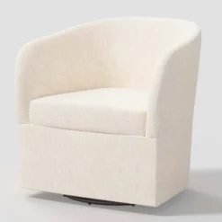 Rhea Swivel Chair In Linen - Threshold™ -Baxton Studio Store GUEST f50082cd f8a3 4a9b a827 28be80222cee