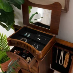 Kasey Jewelry Armoire Walnut - Powell Company 24 Kasey Jewelry Armoire Walnut - Powell Company -Baxton Studio Store GUEST f5457203 ac9e 4bd2 8c01 8f9e652808f1