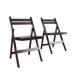 Cosco 2pk XL Wood Slat Back Folding Chairs -Baxton Studio Store GUEST f5d6686e 0045 49df 9b54 89b78875683c