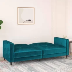 Eliza Pin Tufted Futon - Room & Joy -Baxton Studio Store GUEST f7640043 f48c 471f 89af 72cd58330ff3