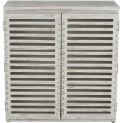 Elm Lane Hudson 26" Wide Slat Door Accent Cabinet -Baxton Studio Store GUEST f77faa74 32e2 451f 83d9 72e404564a7b