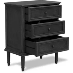 Webster 3 Drawer Storage Cabinet Dark Gray - Finch -Baxton Studio Store GUEST f915f2f5 aec0 4b07 840b a9274f624909