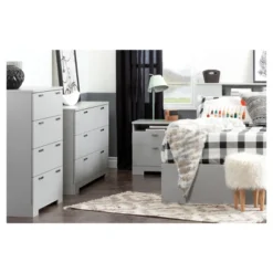 Reevo Nightstand With Drawers And Cord Catcher - South Shore -Baxton Studio Store GUEST f94cdbda 2681 4c01 9363 60e358057e4f