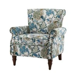 Araceli Traditional Comfy Floral Livingroom Armchair | ARTFUL LIVING DESIGN -Baxton Studio Store GUEST f960d425 0d6e 449d b570 52e416bd993b