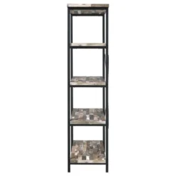 70.75" Kemper 4 Shelf Bookcase Salvaged Cabin - Coaster -Baxton Studio Store GUEST f9656bc6 d6e7 4cfe 82e9 5abd1a1aa178