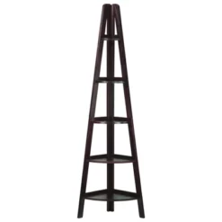 5 Shelf Corner Ladder Bookcase - Flora Home -Baxton Studio Store GUEST f9b1ea93 b444 4243 9864 77829e5a7d64