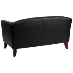 Emma And Oliver Leather Reception/Living Room Loveseat With Cherry Wood Feet 16 Emma And Oliver Leather Reception/Living Room Loveseat With Cherry Wood Feet -Baxton Studio Store GUEST f9fd891d e736 4329 915b 50d7545ea69b