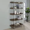 70.25" Angelica 5 Shelf Bookcase Walnut - Coaster