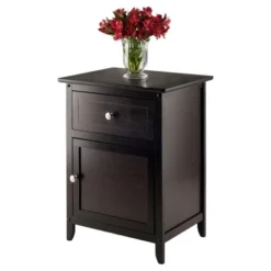 Eugene Nightstand - Espresso - Winsome -Baxton Studio Store GUEST fa254de5 398a 4dae b67d 27b65632890a