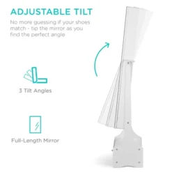 Best Choice Products Full Length LED Mirrored Jewelry Storage Organizer Cabinet W/ Interior & Exterior Lights -Baxton Studio Store GUEST fa81e794 feb8 4ee9 8200 ef260955b259