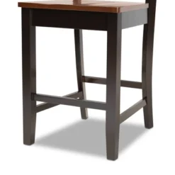 2pc Nicolette Two-Toned Wood Counter Height Barstools Brown/Walnut - Baxton Studio -Baxton Studio Store GUEST faf7f5a0 7870 4a75 adef ece2aa68a5d1