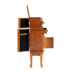 Marie Jewelry Armoire Oak - Powell Company -Baxton Studio Store GUEST fc080d4f ddd1 437c 91ee bc1ee9ab38cb