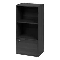 IRIS USA 3 Tier Open Cubby Storage Shelf With Door 11 IRIS USA 3 Tier Open Cubby Storage Shelf With Door -Baxton Studio Store GUEST fdd0951a 7219 4889 b0f7 fff63284783f