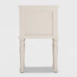 Richards Side Table With 2 Drawers White - Finch -Baxton Studio Store GUEST fdf7746b c8ad 436e ab57 8c33bd59ebda